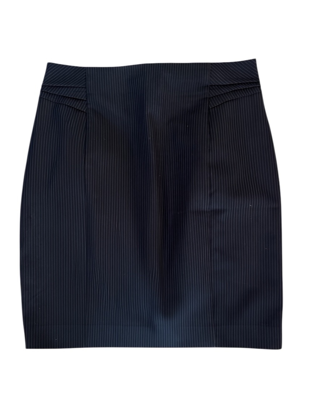 Express Navy Pinstripe Pencil Skirt